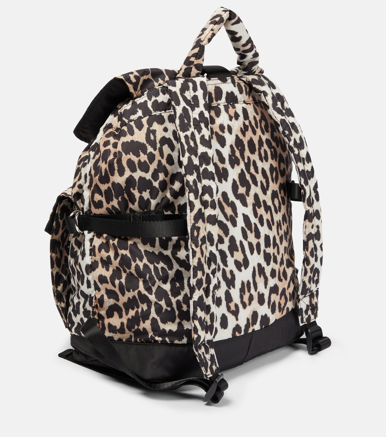 Ganni - Leopard-print nylon backpack GANNI