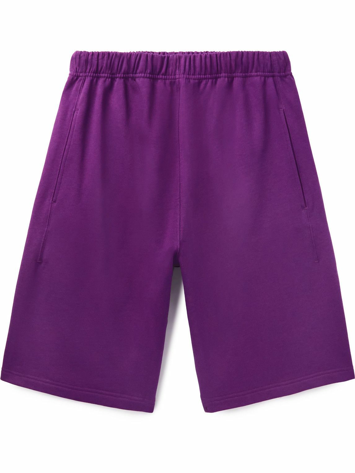 KENZO StraightLeg CottonJersey Shorts Purple Kenzo