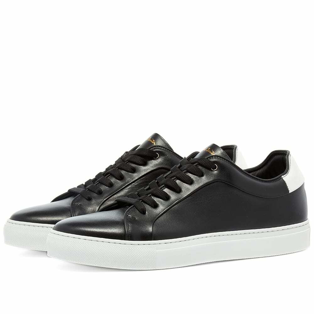 Paul Smith Men's Basso Leather Sneakers in Black/White Paul Smith