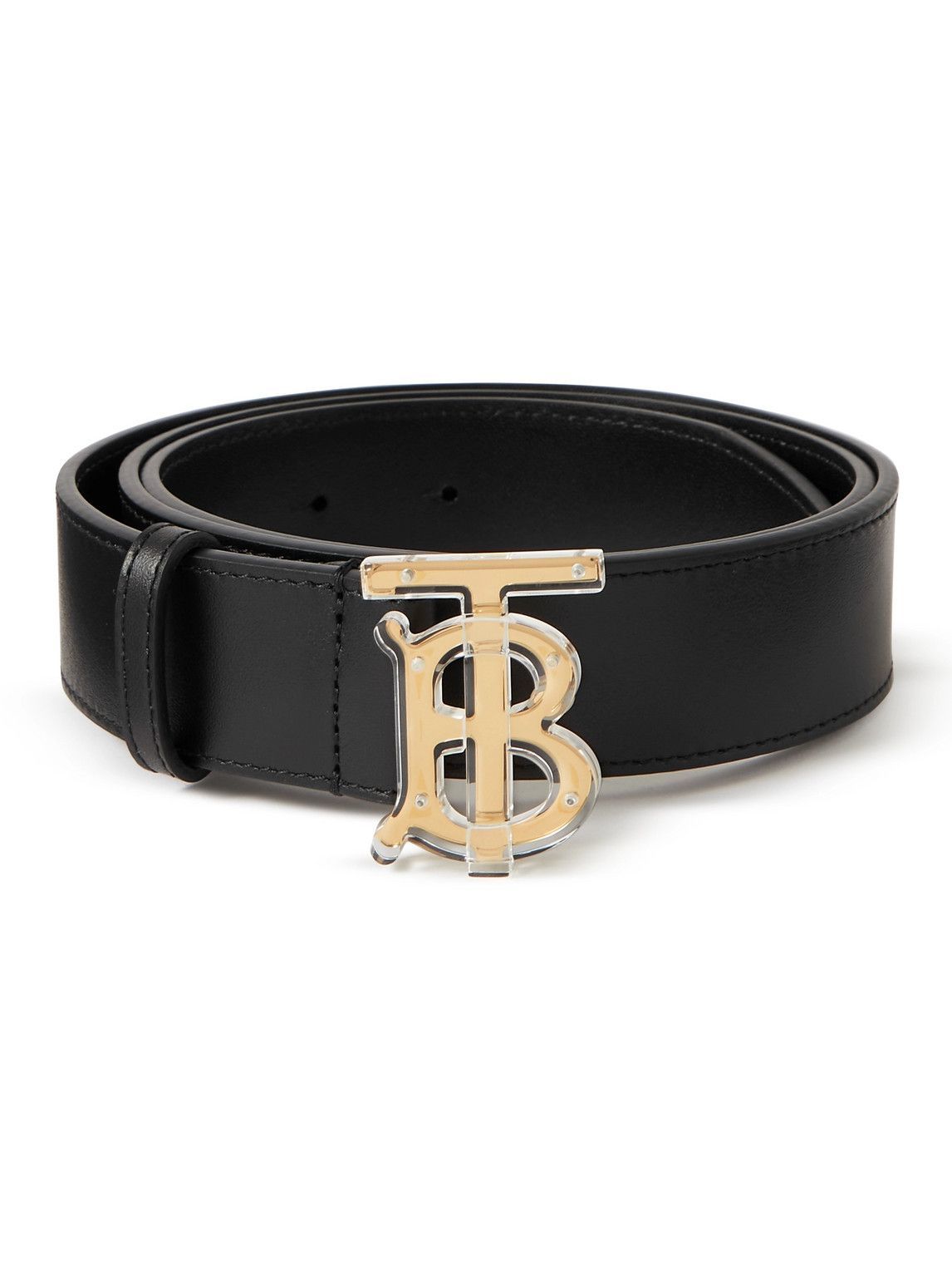 Burberry - 3.5cm Leather Belt - Black Burberry