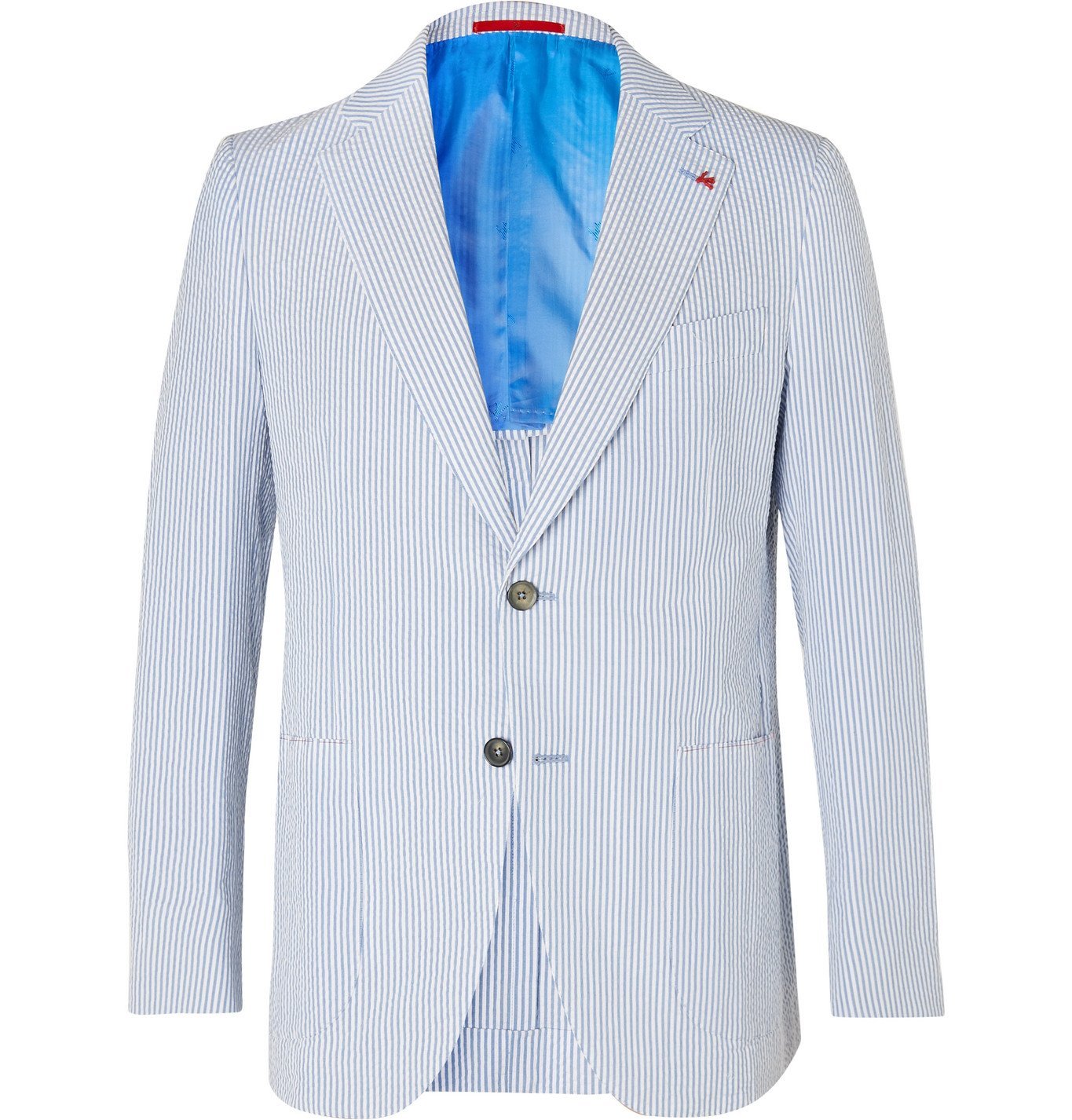 isaia blue blazer