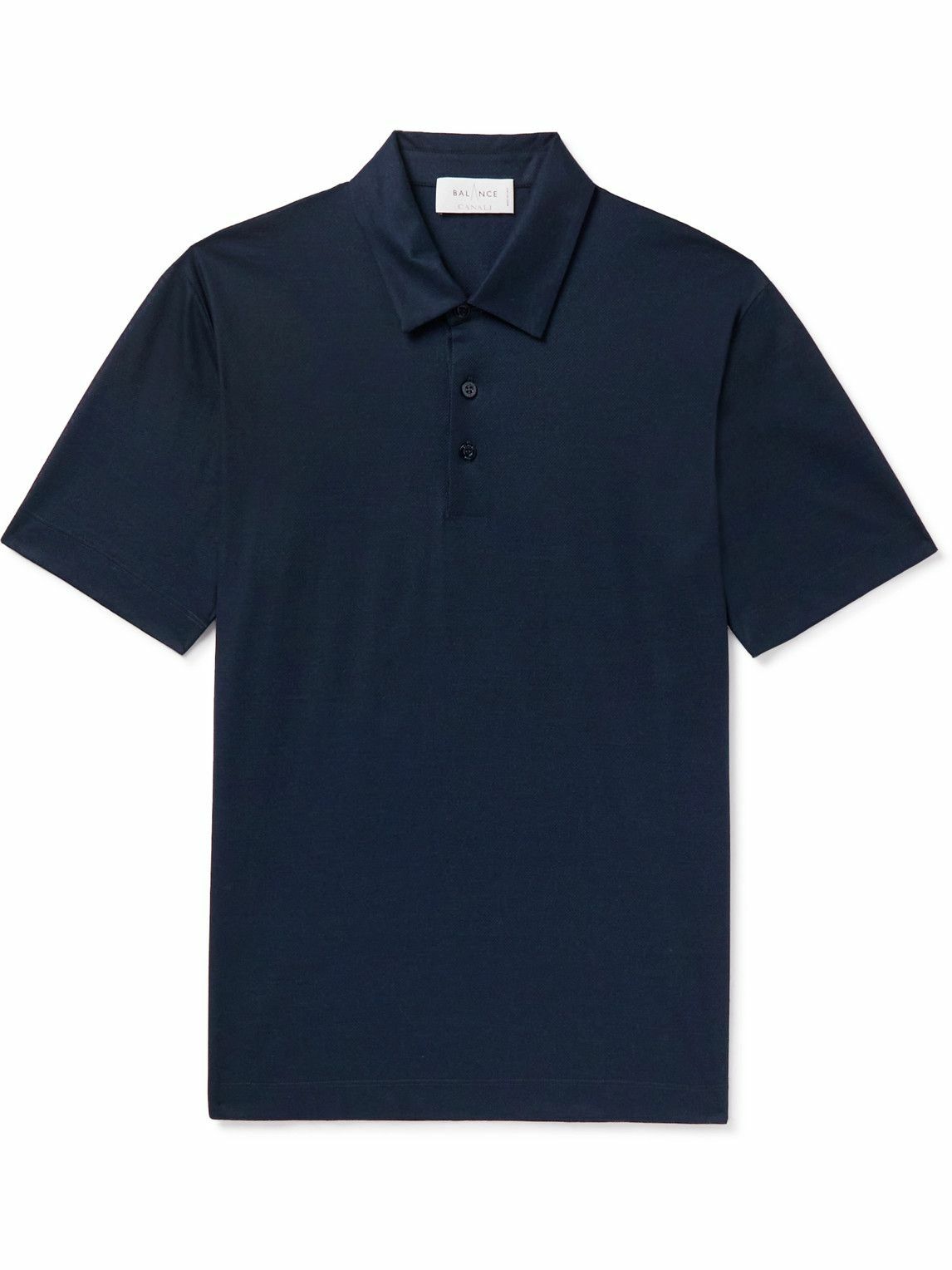 Canali - Cotton-Piqué Polo Shirt - Blue Canali