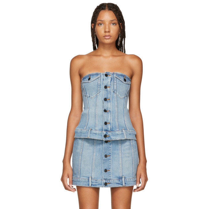 alexander wang denim dress