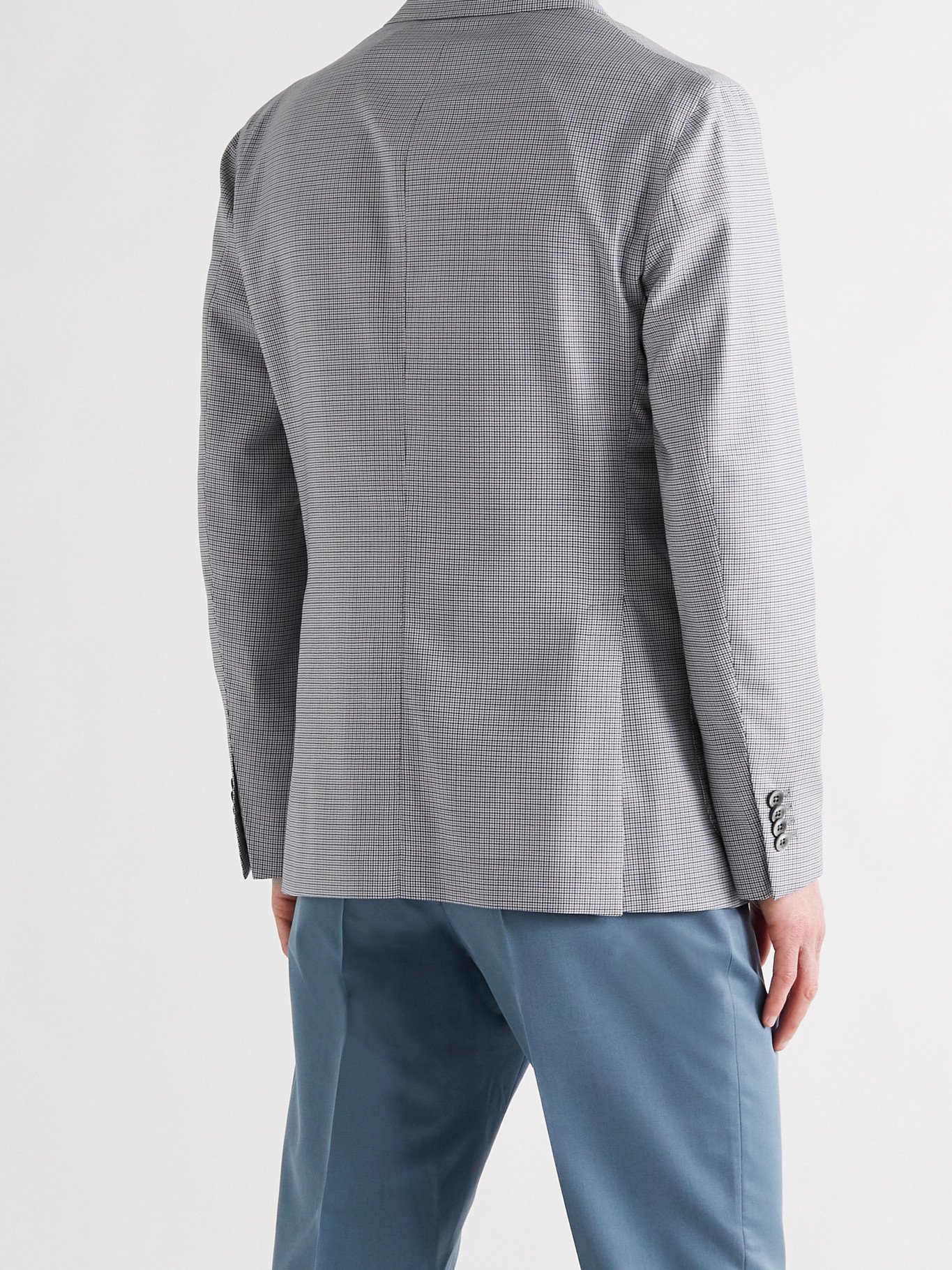 BOGLIOLI - Houndstooth Virgin Wool Suit Jacket - Gray Boglioli