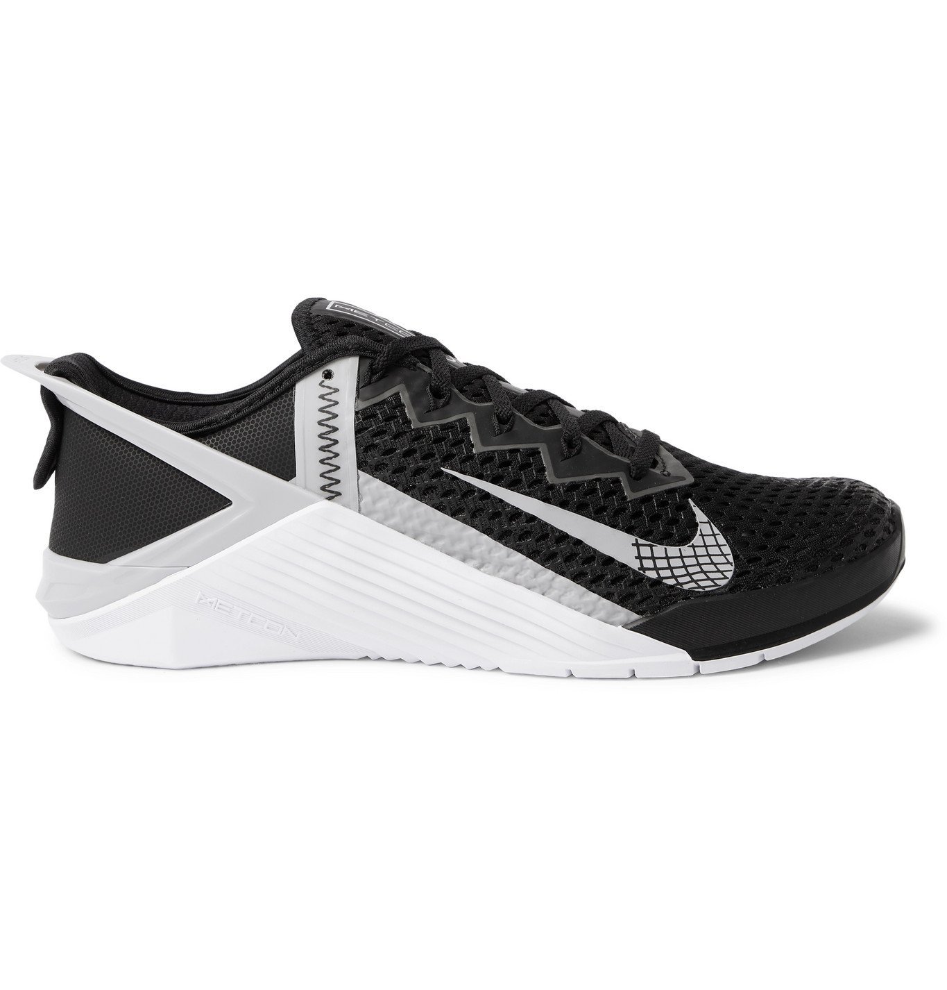 black nike mesh shoes