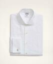 Brooks Brothers Men's Regent Regular-Fit Ten-Pleat Broadcloth English Collar Tuxedo Shirt | White