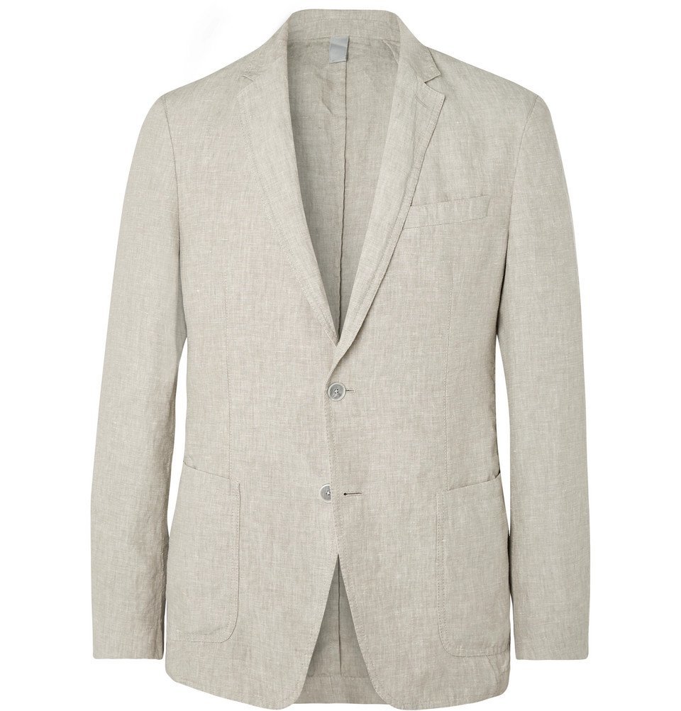 boss linen suit