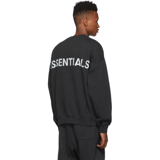 black reflective sweatshirt