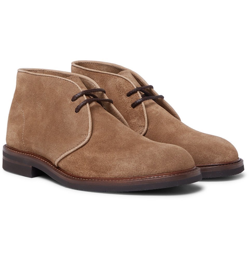 Brunello Cucinelli - Suede Desert Boots - Men - Light brown Brunello ...