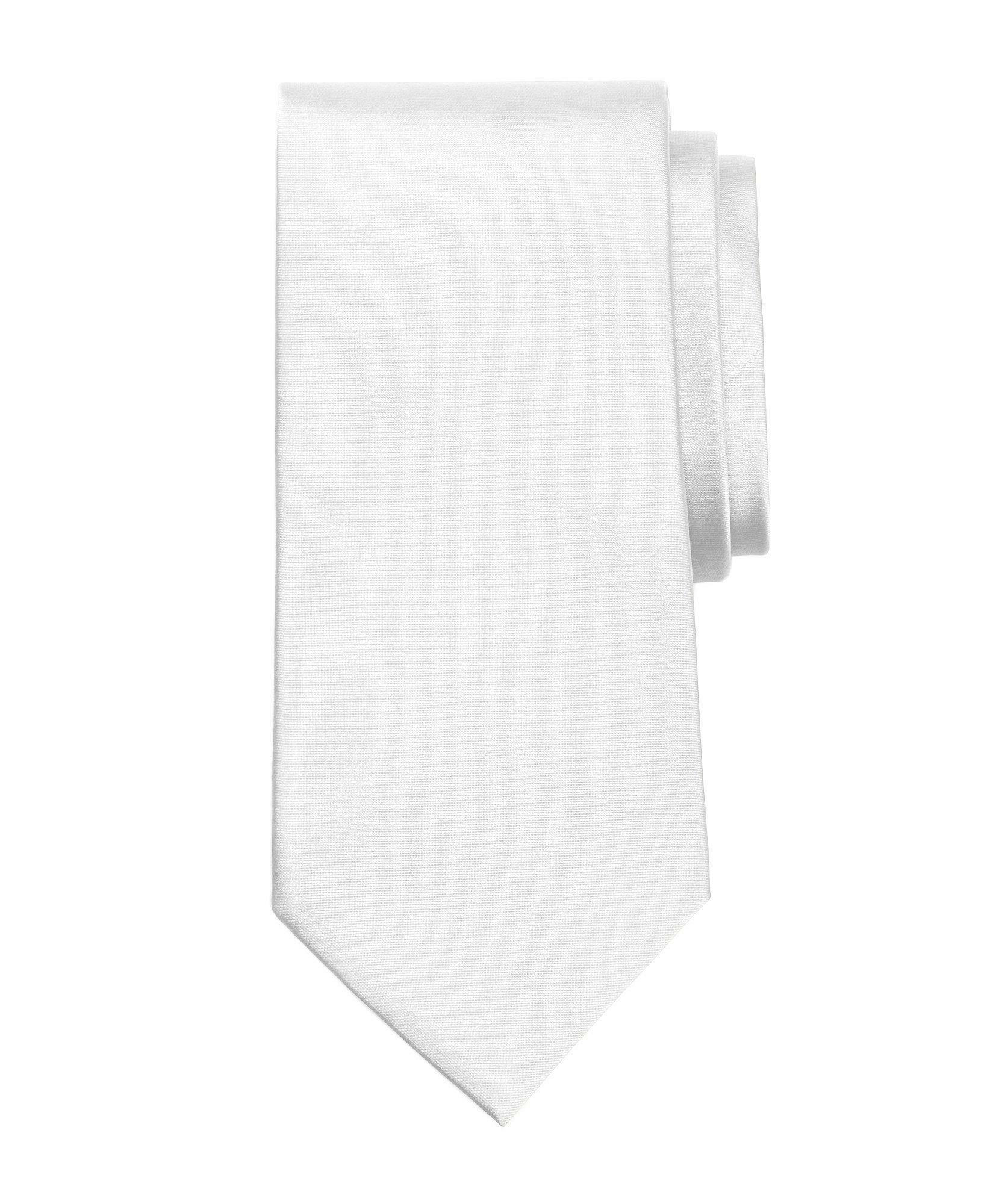Photo: Brooks Brothers Men's Golden Fleece 7-Fold Satin Tie | White