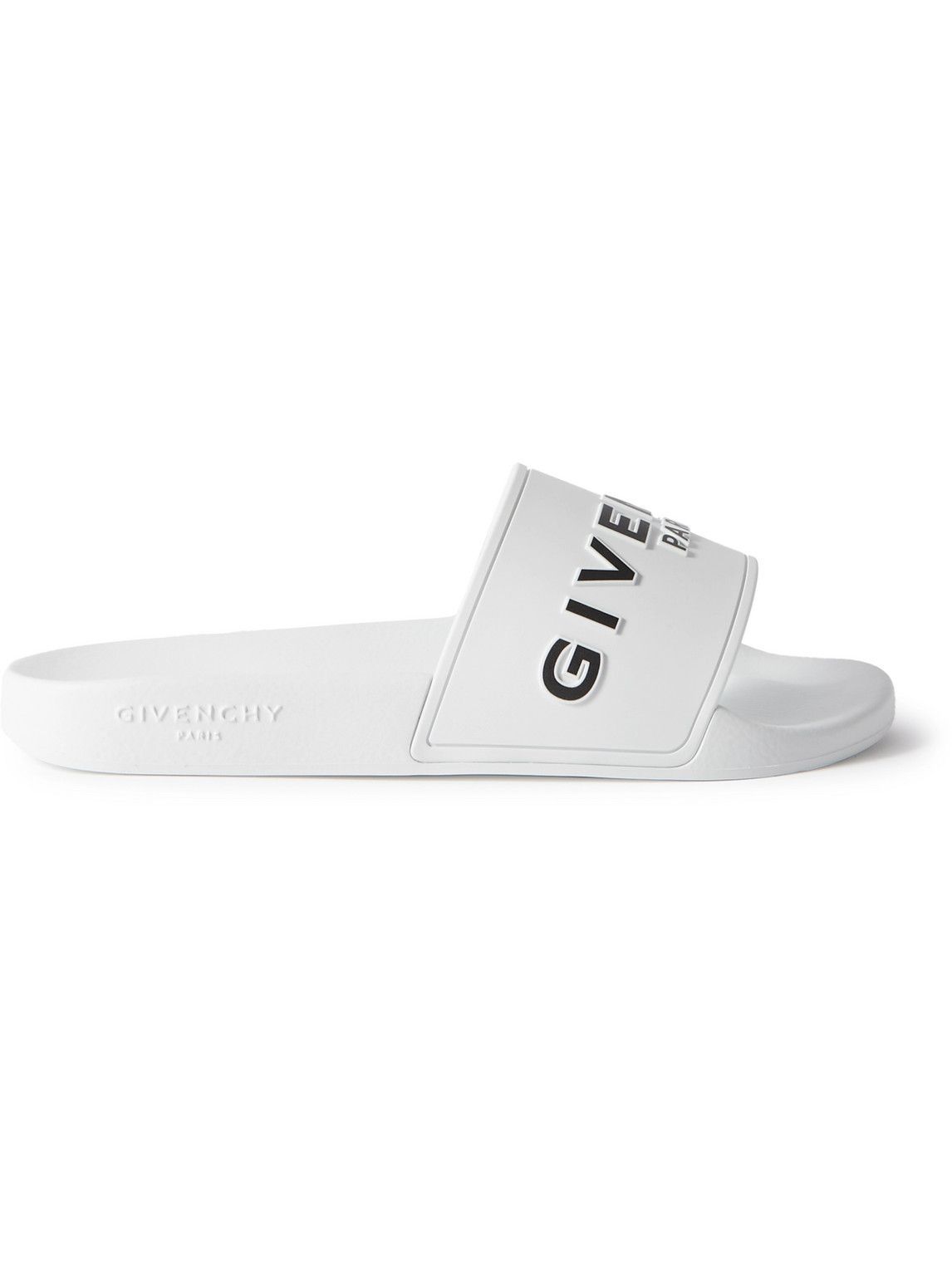 Givenchy - Logo-Embossed Rubber Slides - White Givenchy