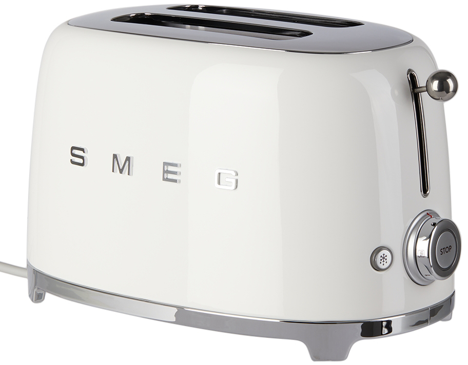 SMEG White RetroStyle 2 Slice Toaster SMEG