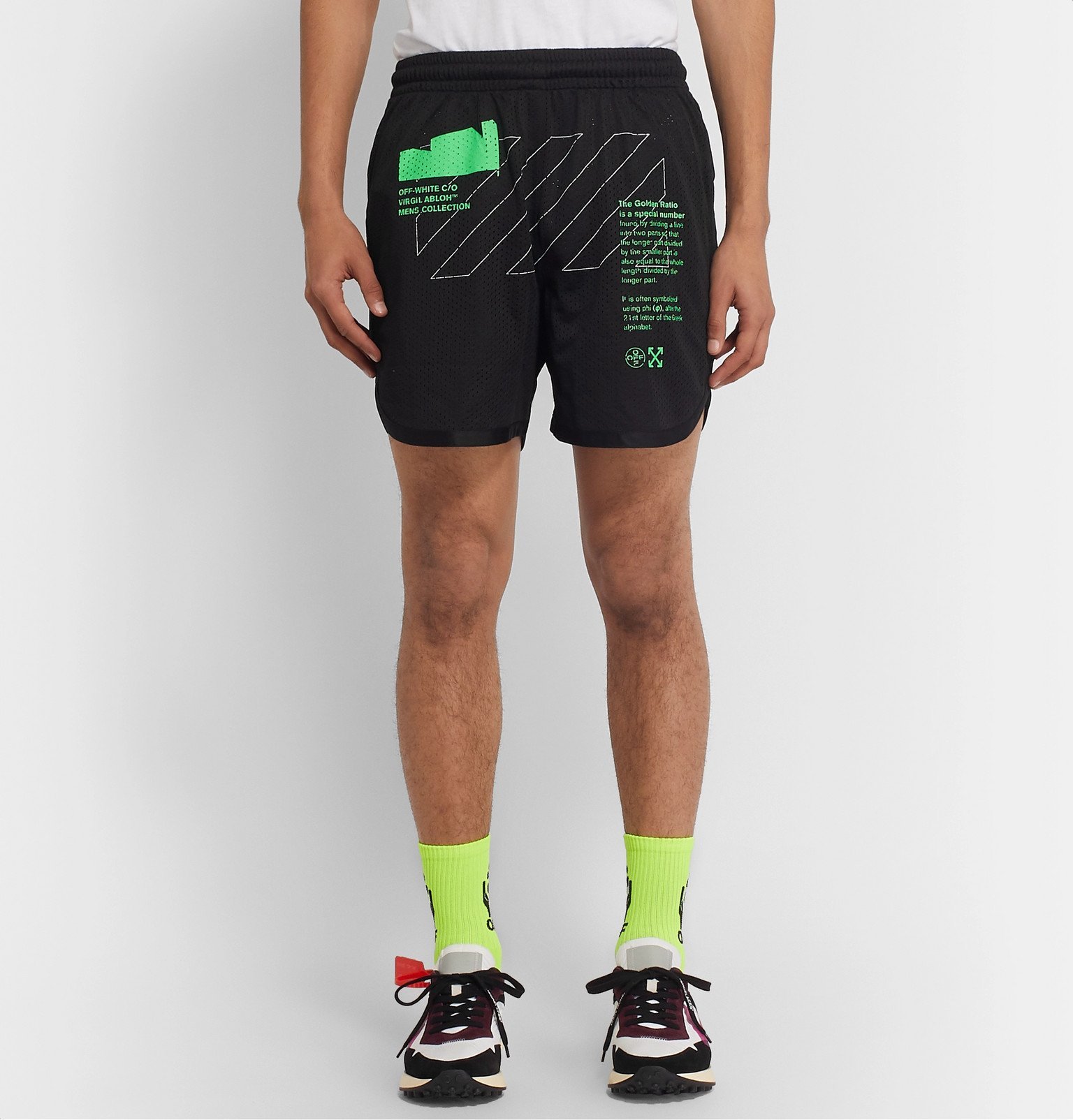 off white golden ratio shorts