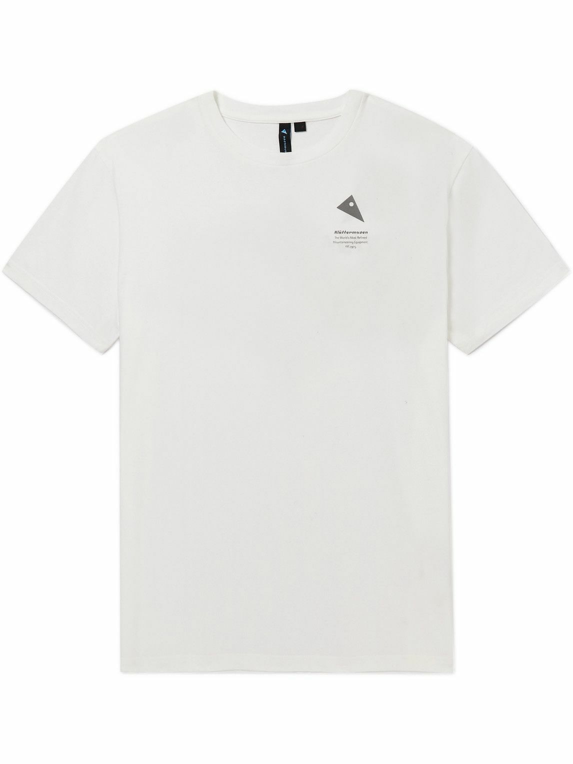 Klättermusen - Runa Maker Printed Cotton-Jersey T-Shirt - White ...