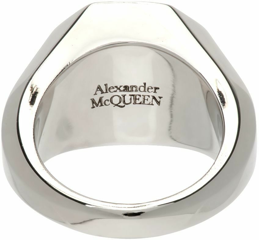 Alexander mcqueen signet ring Clearance