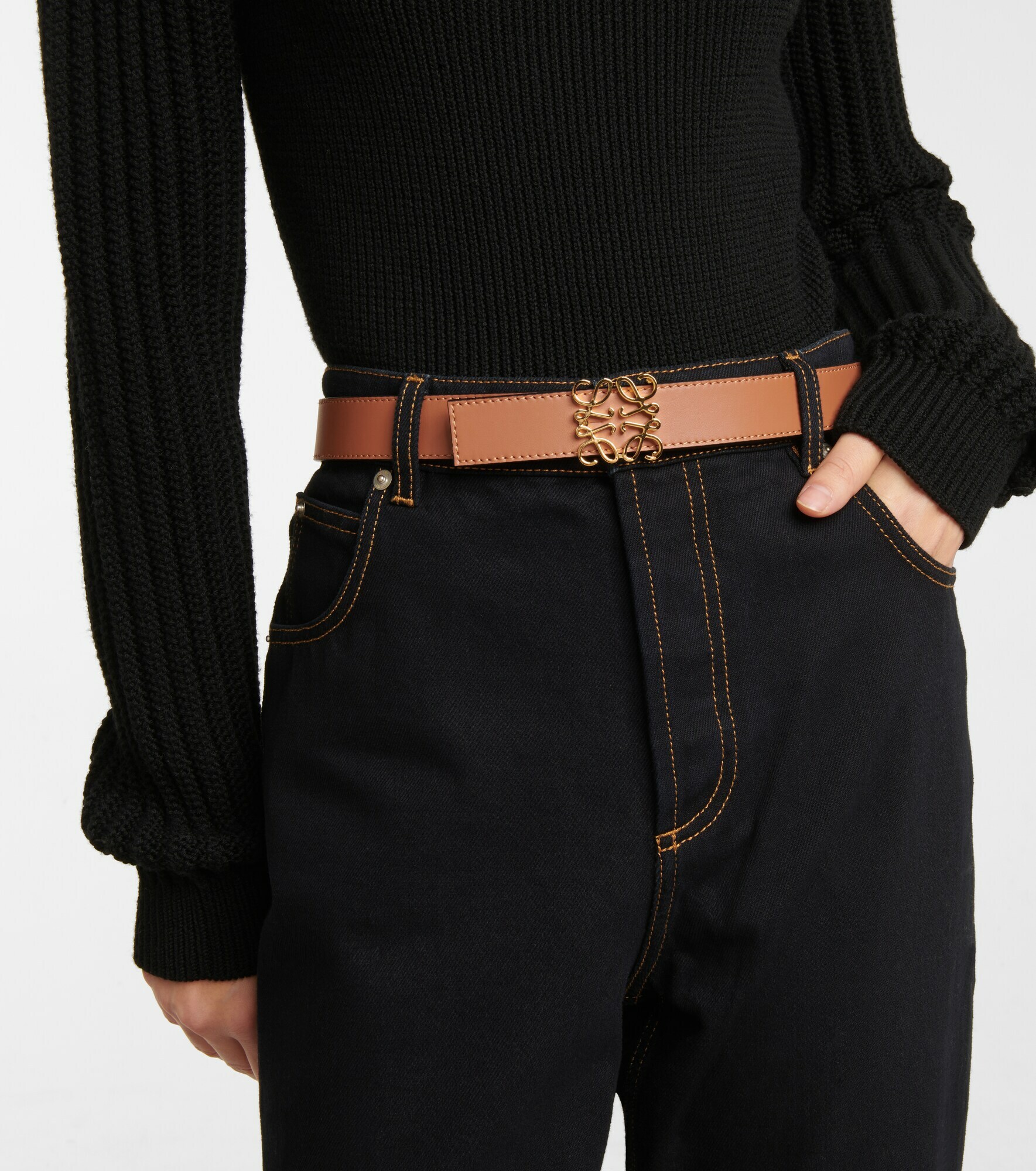 loewe reversible leather belt