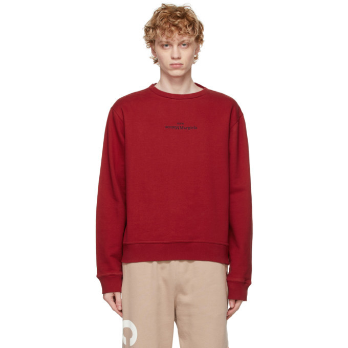 Maison Margiela Red Logo Sweatshirt Maison Margiela