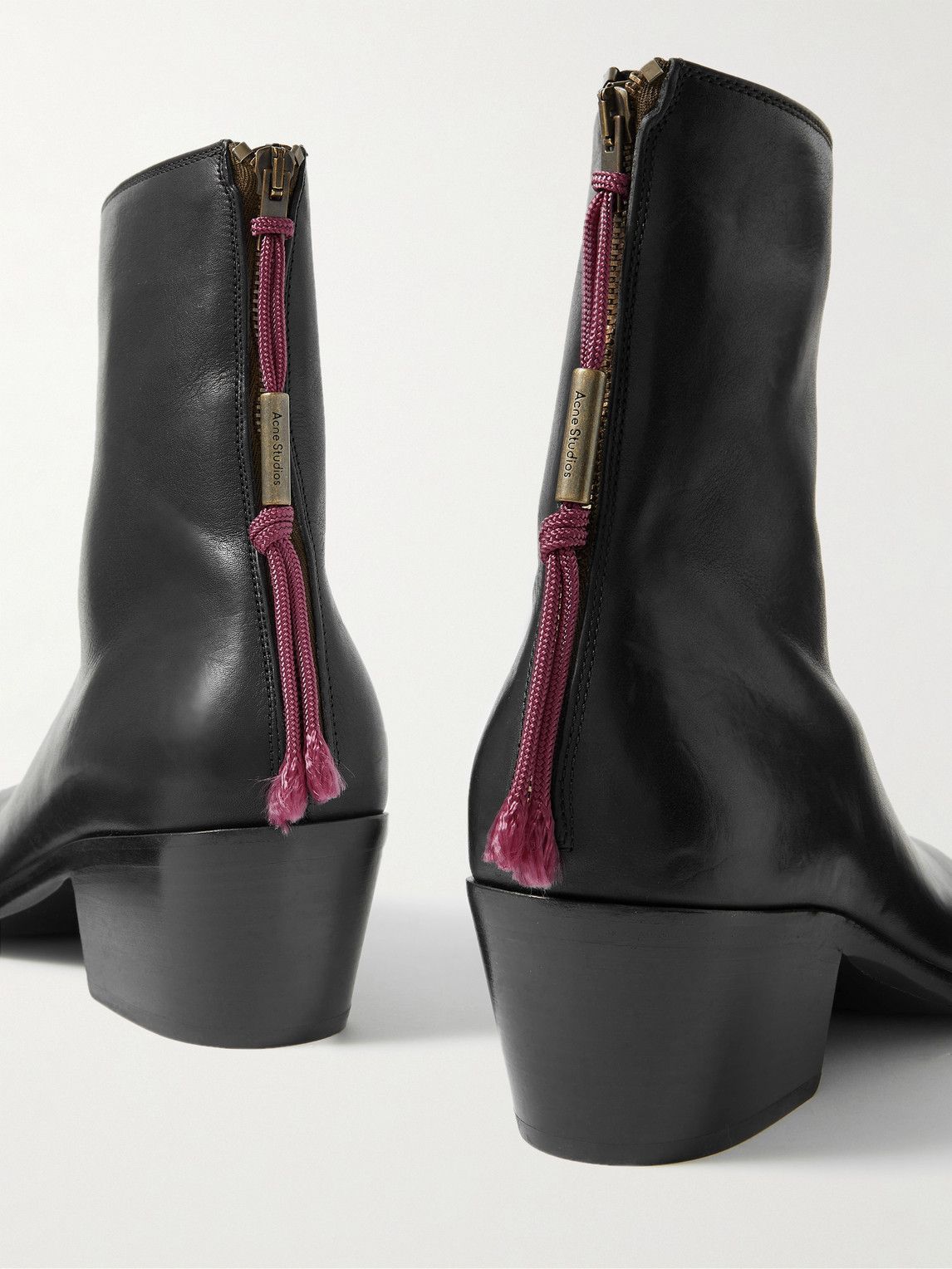 Acne Studios Leather Boots Black Acne Studios