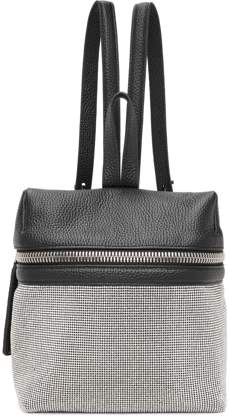 KARA Small Crystal Mesh Backpack Kara