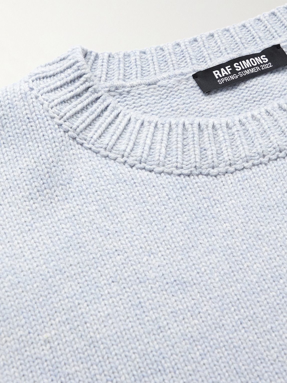 Raf Simons - Oversized Merino Wool Sweater - Blue Raf Simons
