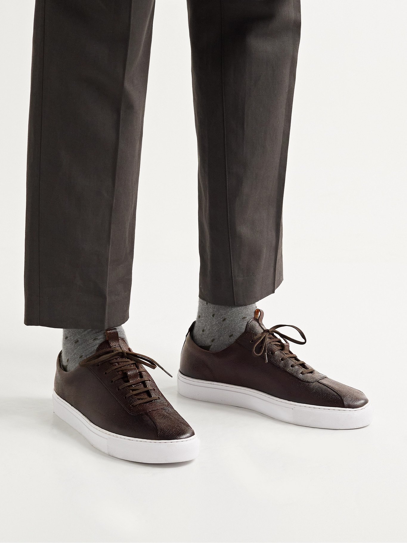grenson brown trainers