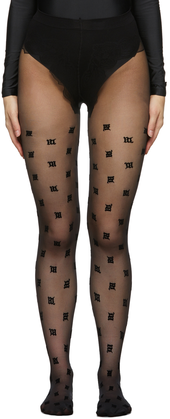 MISBHV Black Monogram Tights MISBHV