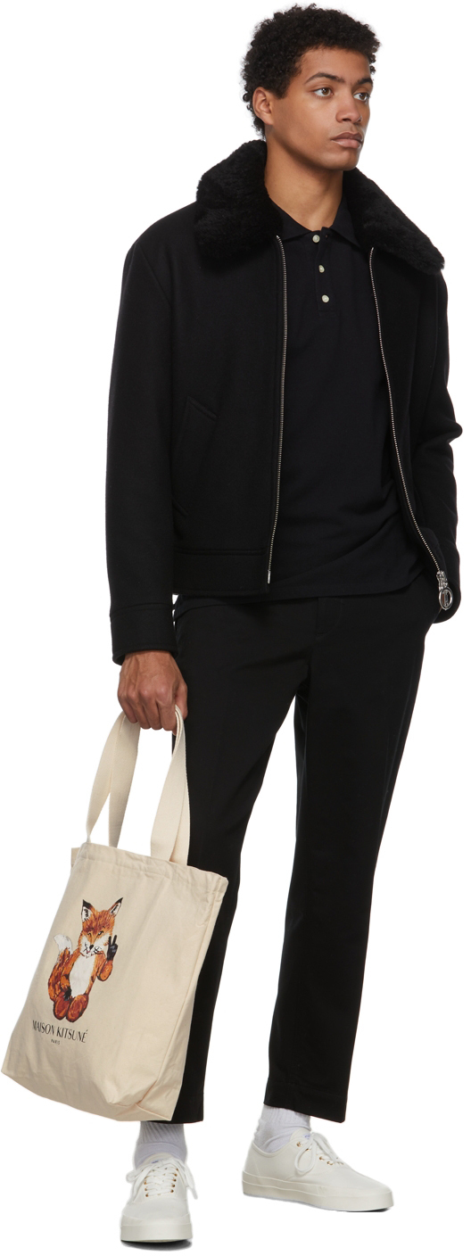 Black Carrot Trousers Maison Kitsune