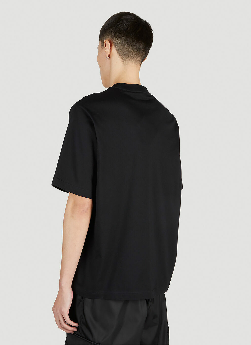 Prada - Graphic Print T-Shirt in Black Prada