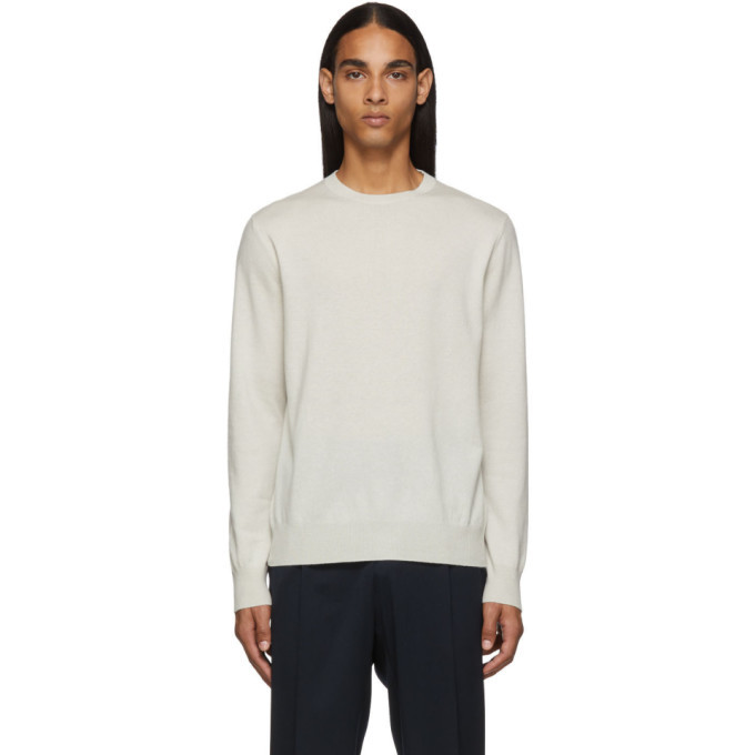 Ermenegildo Zegna White Cashmere Sweater Ermenegildo Zegna