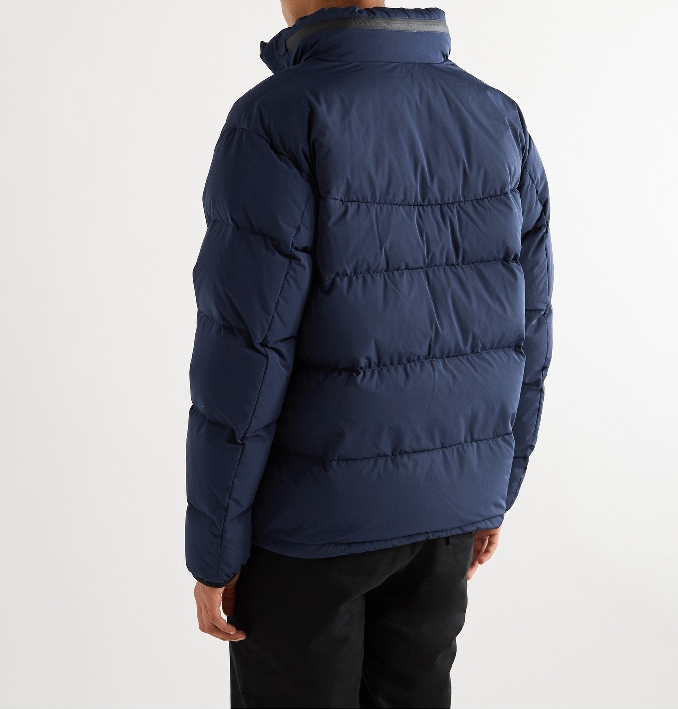 Aspesi - Quilted Nylon Hooded Down Jacket - Blue Aspesi