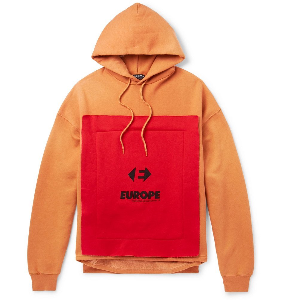 balenciaga hoodie orange