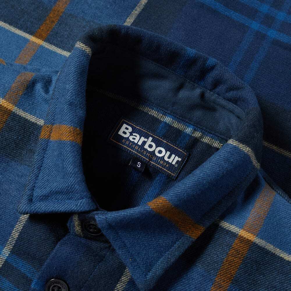 Barbour Men's Cannich Overshirt In Midnight Tartan Barbour