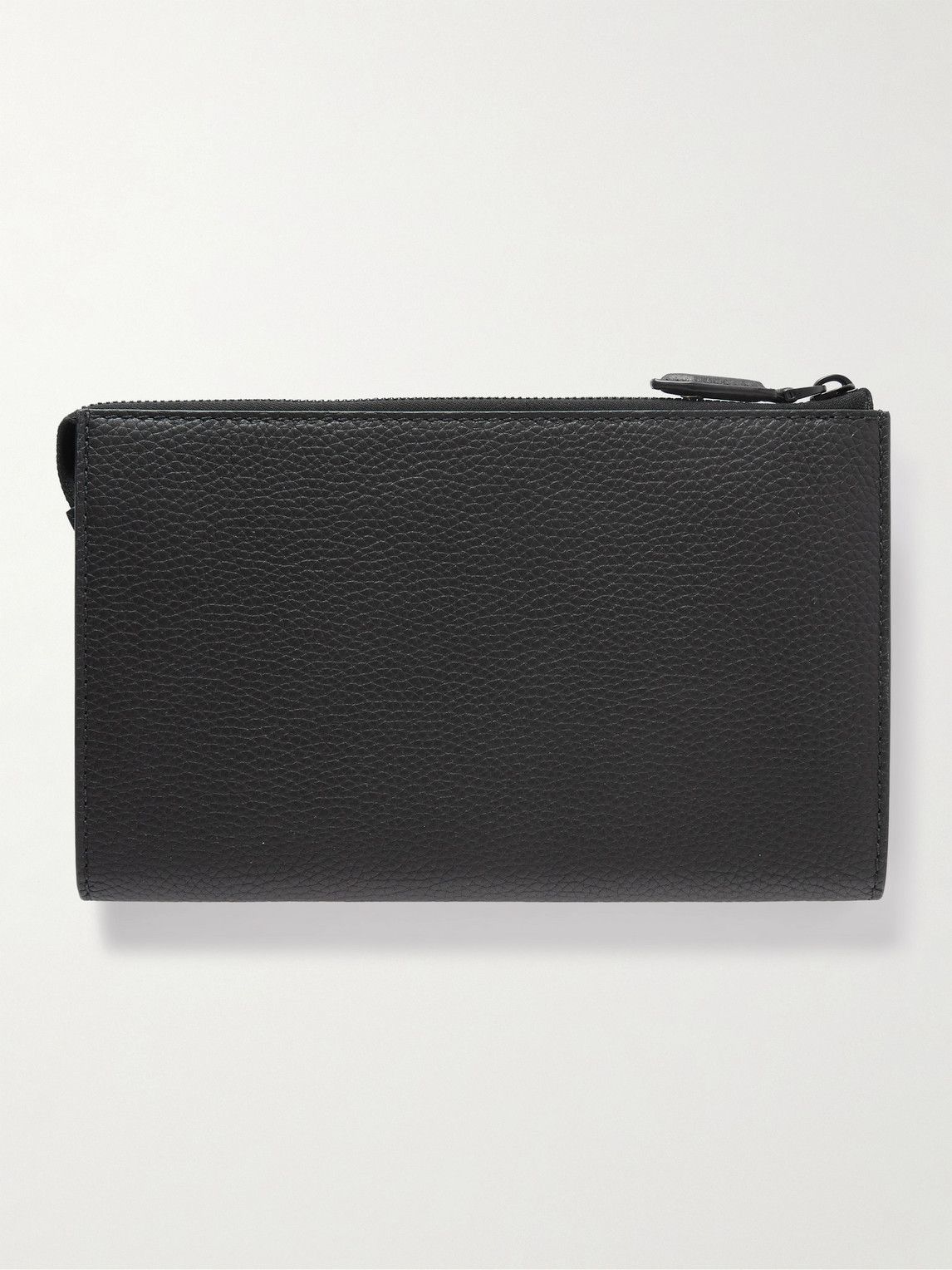 Salvatore Ferregamo - Firenze Logo-Appliquéd Full-Grain Leather ...