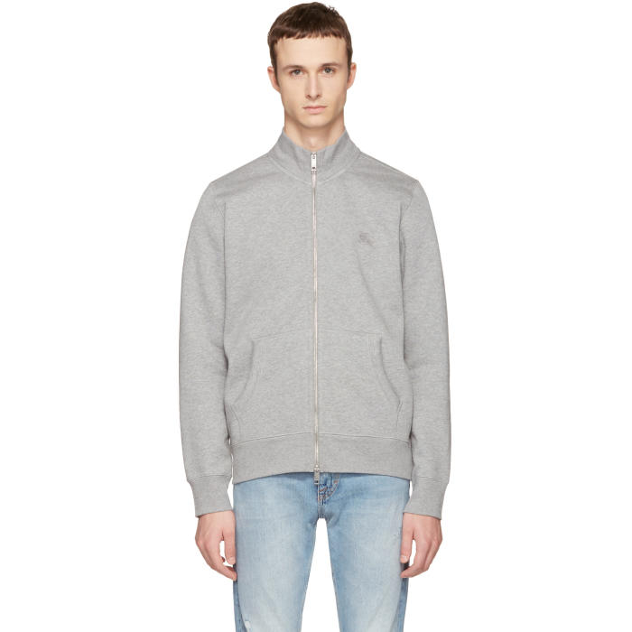 burberry grey zip up