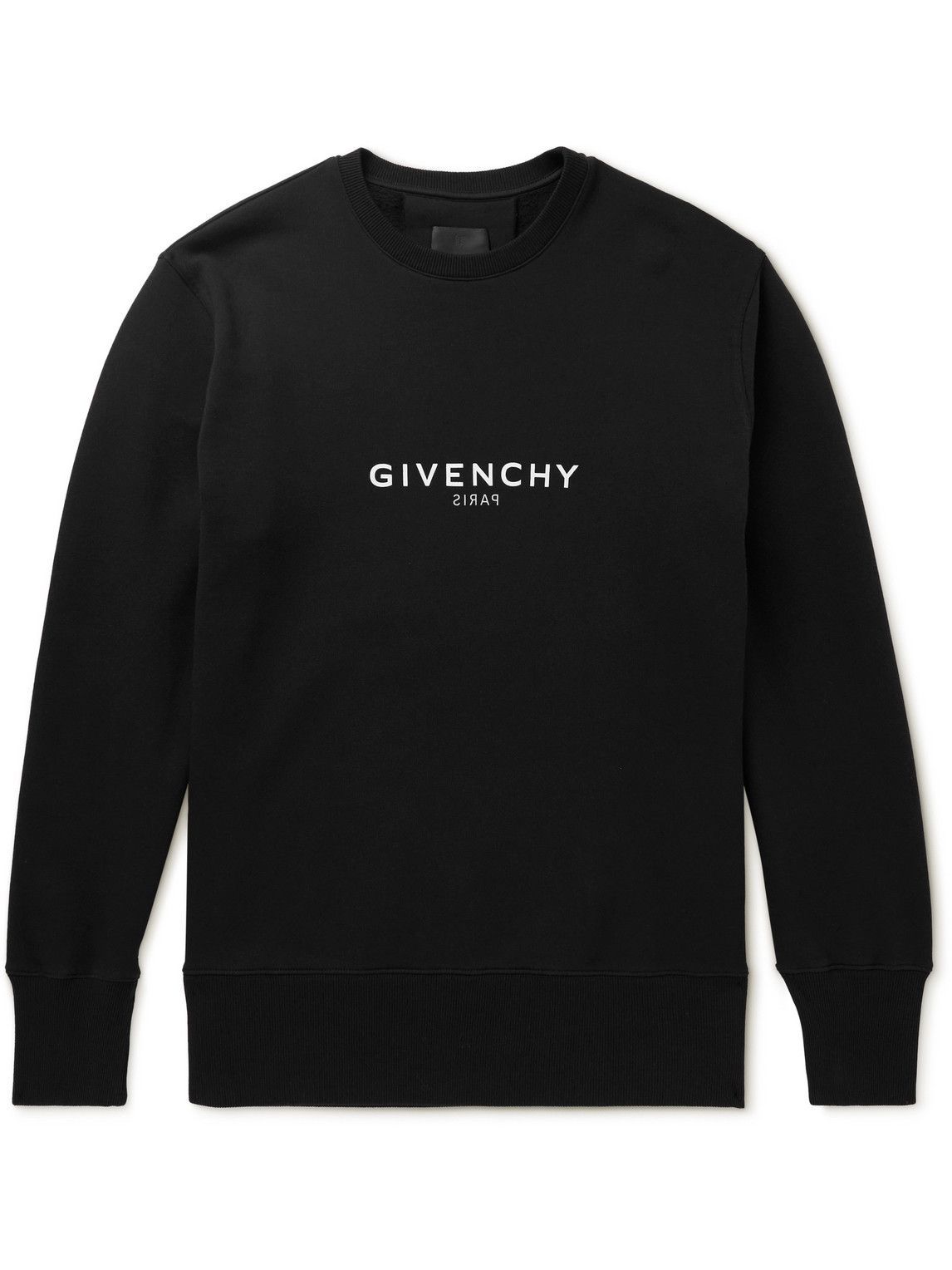 Givenchy - Logo-Print Cotton-Jersey Sweatshirt - Black Givenchy
