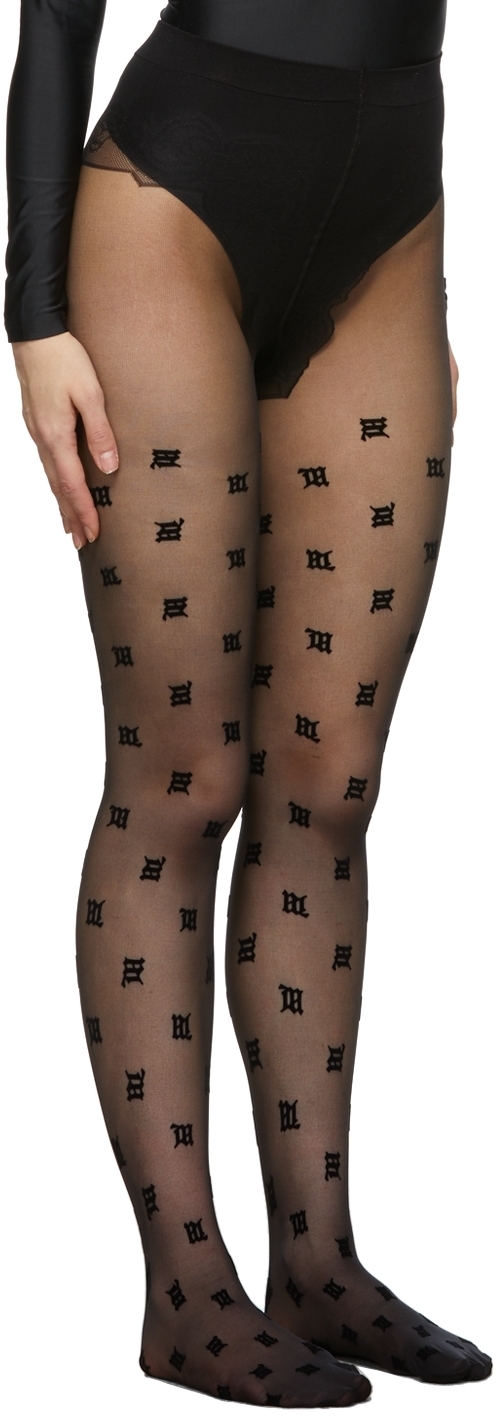 MISBHV Black Monogram Tights MISBHV