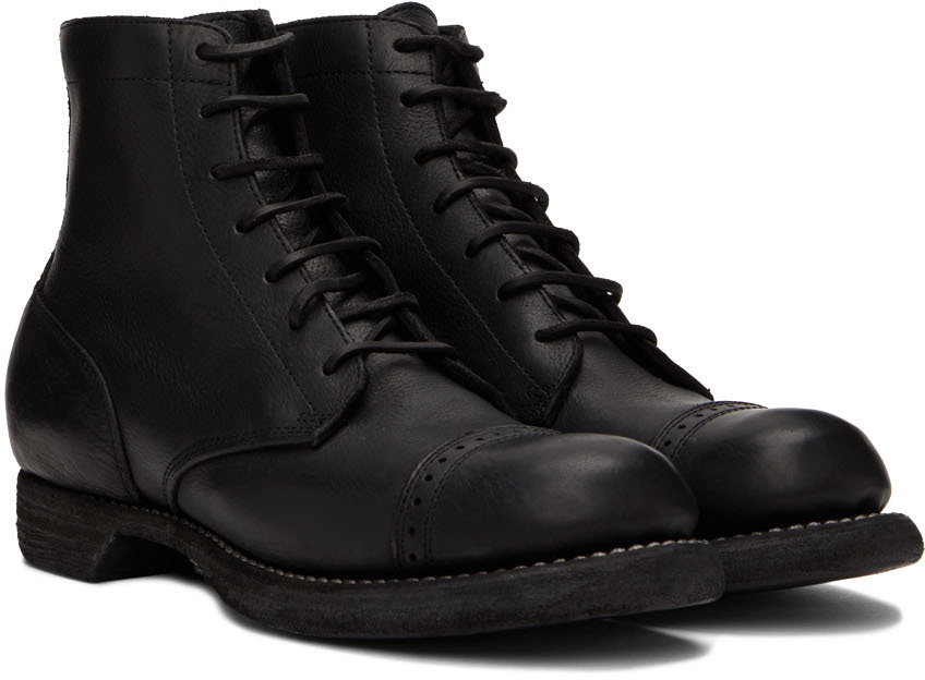 Guidi Black 5305 Lace-Up Boots Guidi