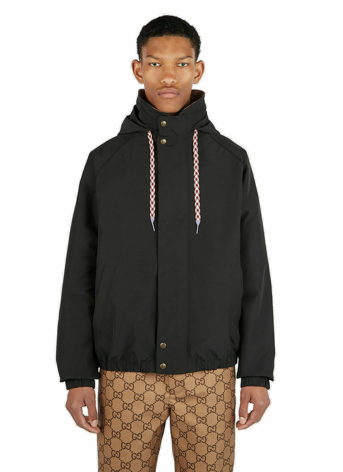 Gucci - Web Trim Jacket in Black Gucci