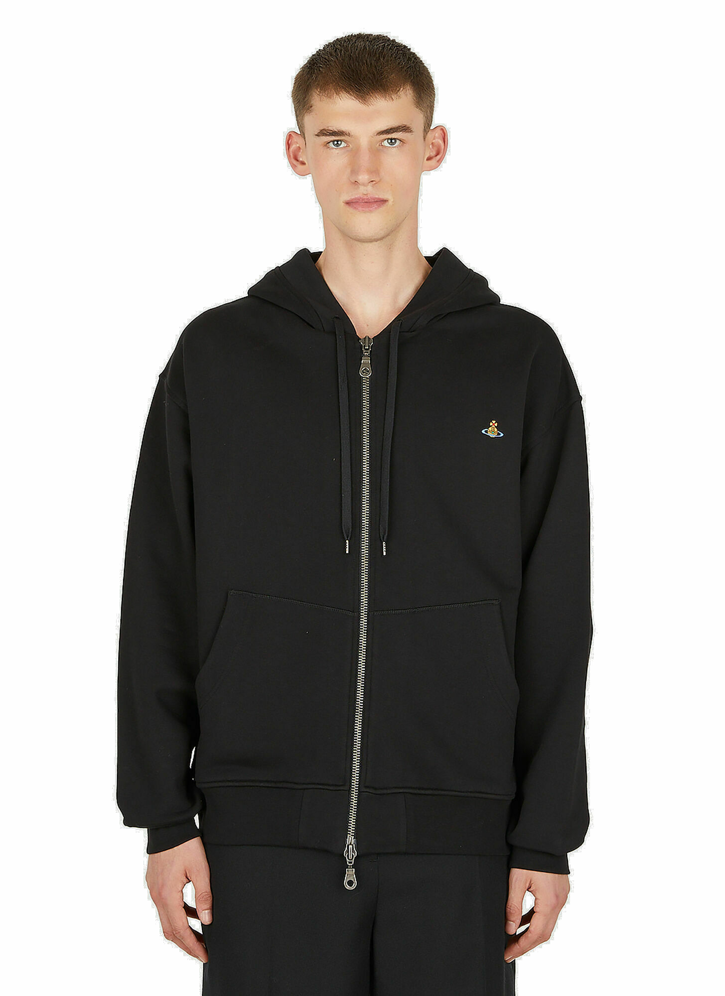 Photo: Rugged Zip Hooded Sweatshirt in Black