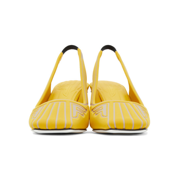 fendi yellow heels
