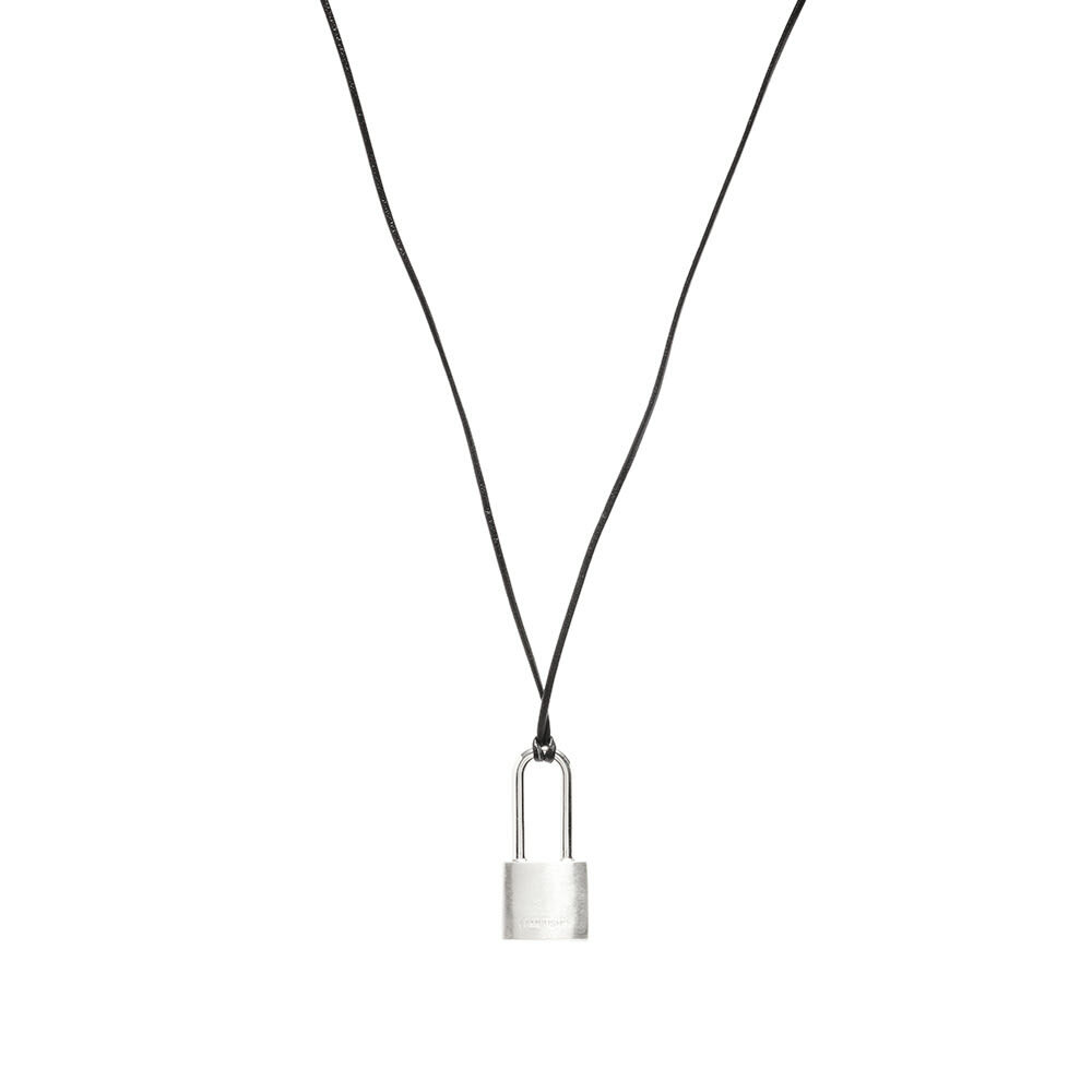 Ambush Men's Small Padlock Necklace in Silver Ambush