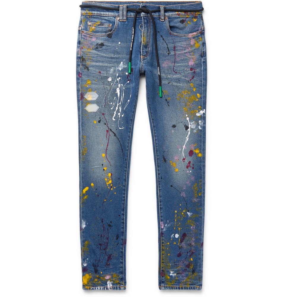 painted jeans mens