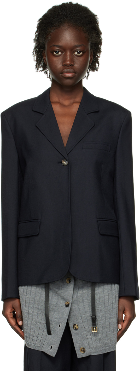 Recto Navy Boyfriend Blazer Recto