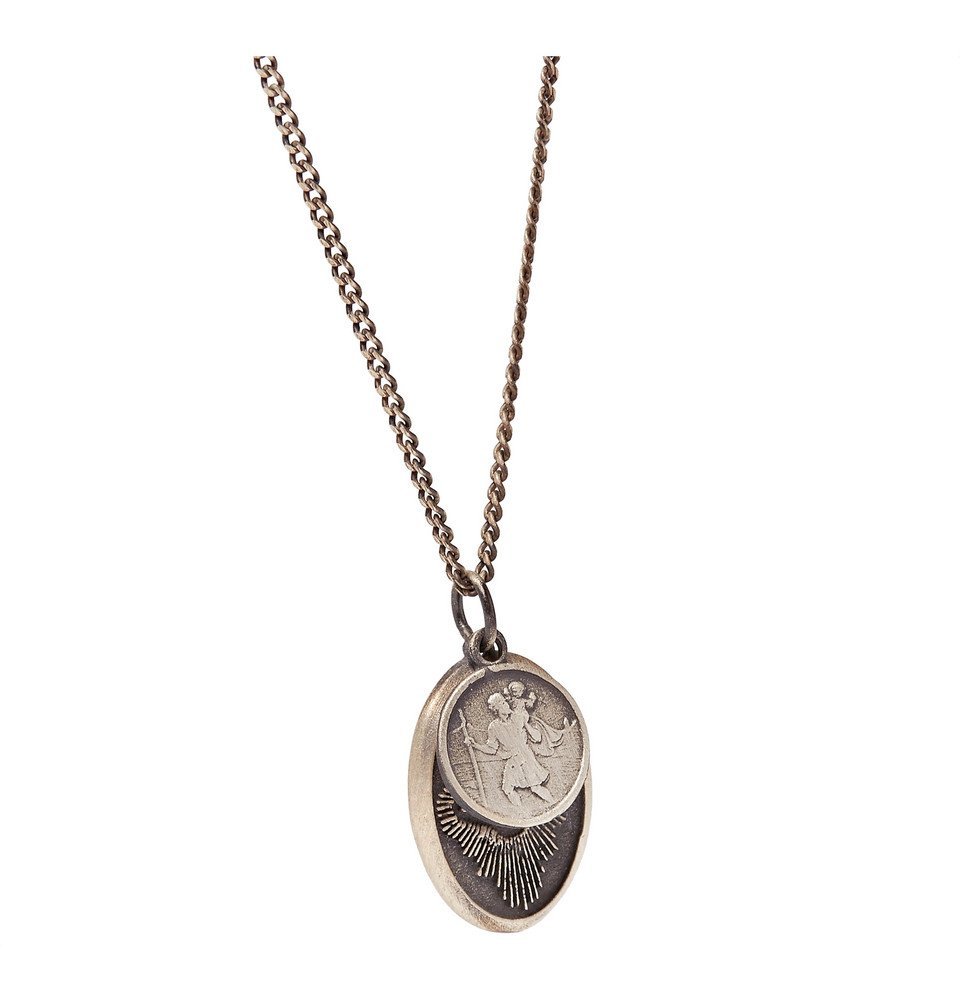 Miansai - Mini Dove Oxidised Sterling Silver Necklace - Men 
