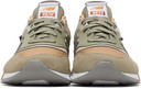 New Balance Khaki & Orange 997H Sneakers