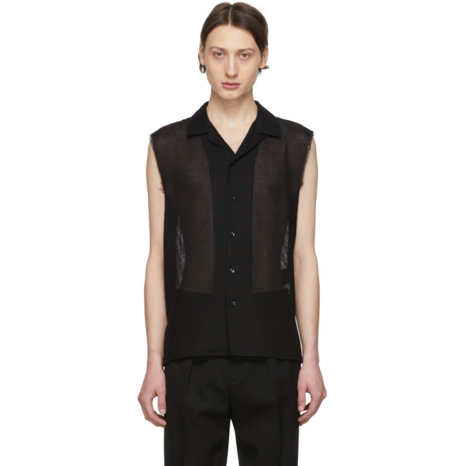 saint laurent sleeveless shirt