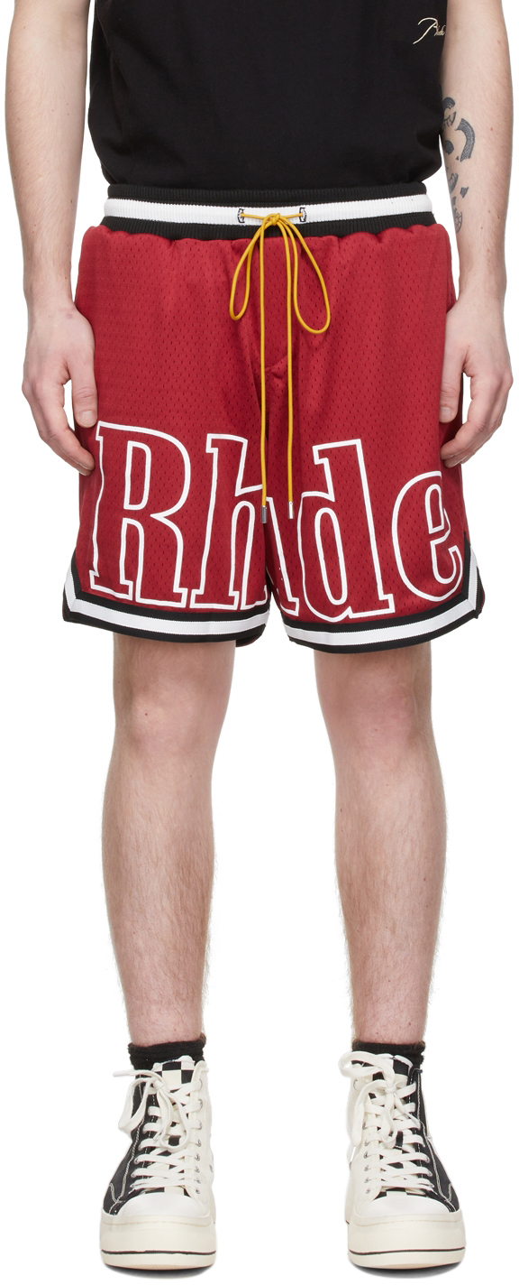 Rhude Red Polyester Shorts Rhude