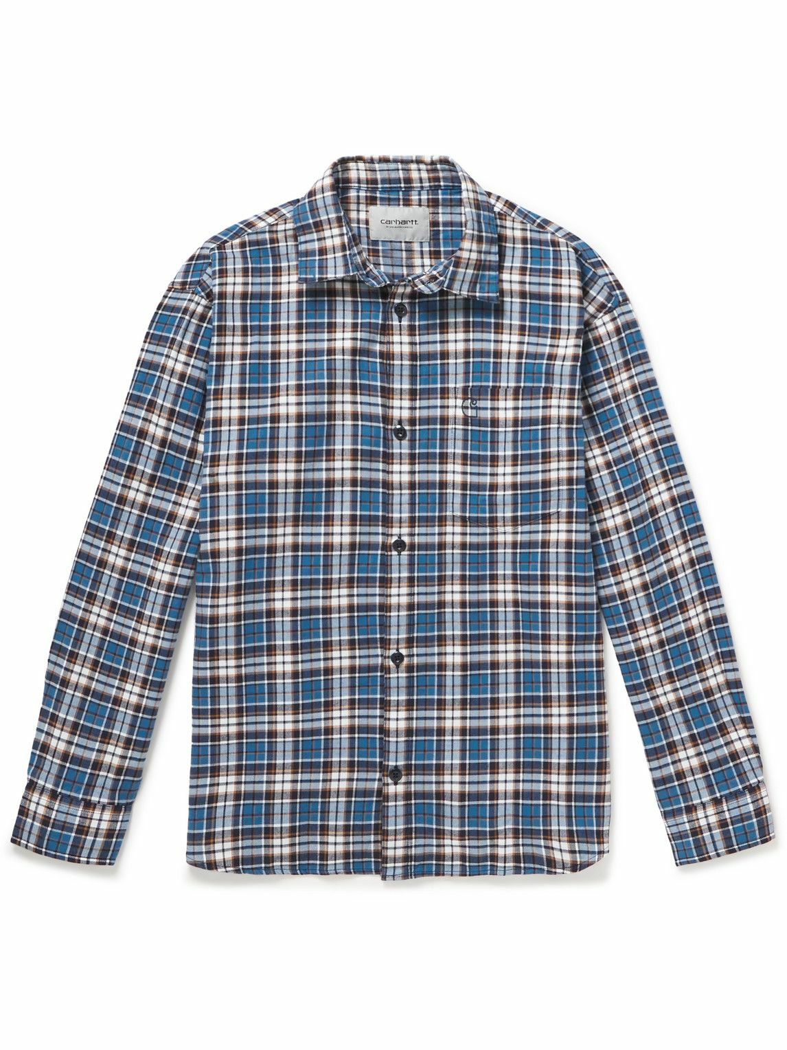 Carhartt WIP - Yuma Checked Cotton-Flannel Shirt - Blue Carhartt WIP