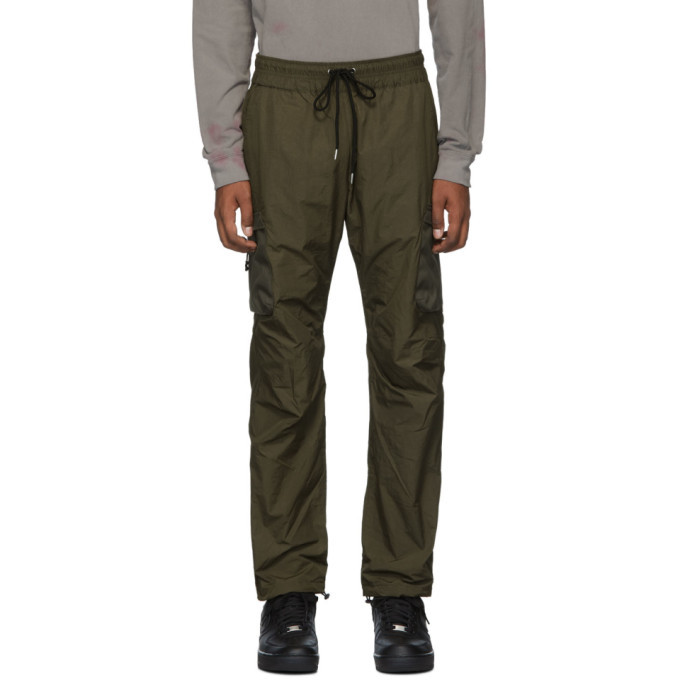 john elliott high shrunk nylon cargo pants