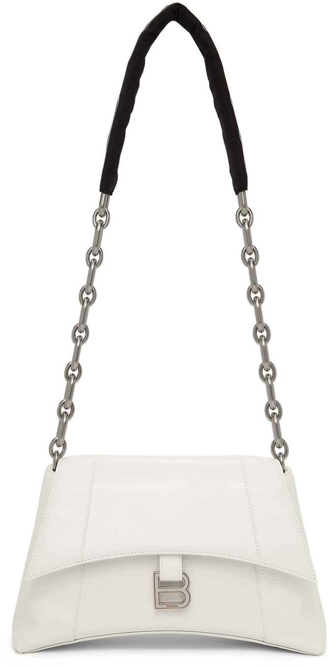 Balenciaga White Downtown Shoulder Bag Balenciaga